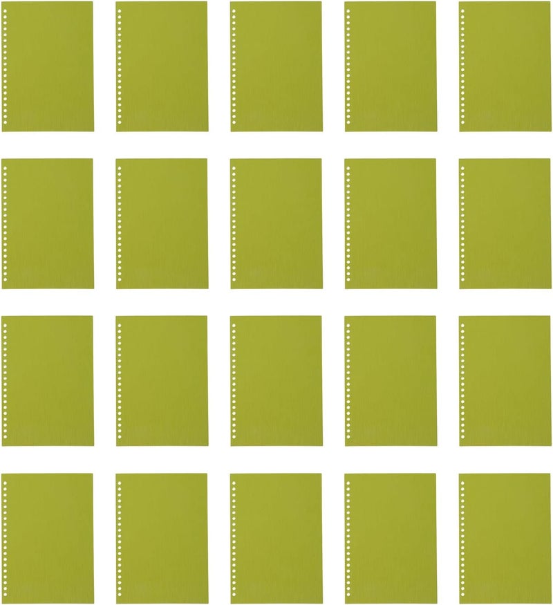 20Pcs PP Plastic Presentation Covers Non Deform Green Color Thicken Protective Heat for Business School Projects - Image 2