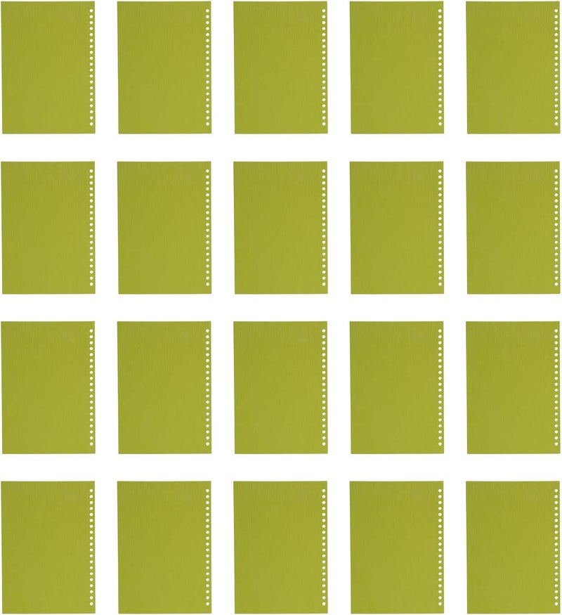 20Pcs PP Plastic Presentation Covers Non Deform Green Color Thicken Protective Heat for Business School Projects - Image 1