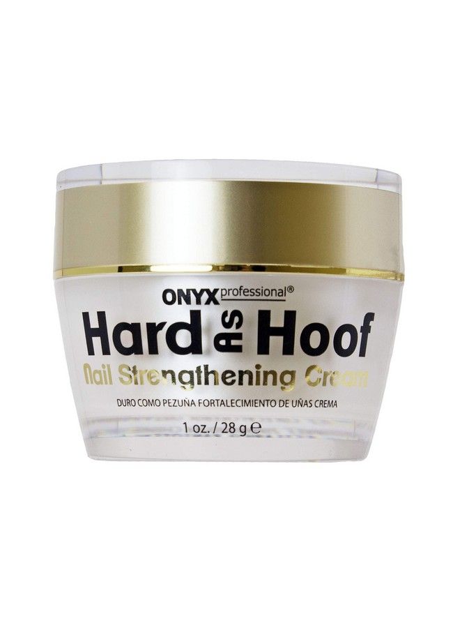 Onyx Professional Hard As Hoof Nail Strengthening Cream With Coconut Scent Nail Strengthener Nail Growth & Conditioning Cuticle Cream Stops Splits Chips Cracks & Strengthens Nails 1 Oz  - Image 1