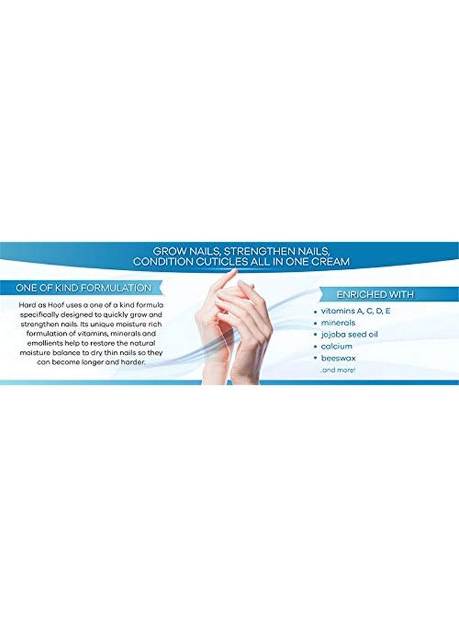 Onyx Professional Hard As Hoof Nail Strengthening Cream With Coconut Scent Nail Strengthener Nail Growth & Conditioning Cuticle Cream Stops Splits Chips Cracks & Strengthens Nails 1 Oz  - Image 5
