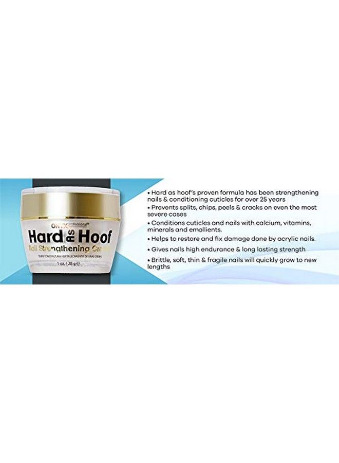Onyx Professional Hard As Hoof Nail Strengthening Cream With Coconut Scent Nail Strengthener Nail Growth & Conditioning Cuticle Cream Stops Splits Chips Cracks & Strengthens Nails 1 Oz  - Image 4
