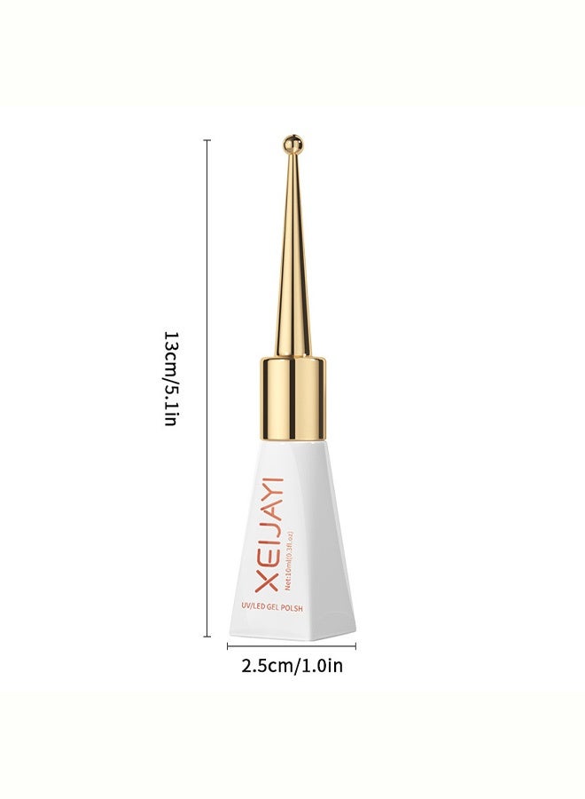 XEIJAYI Silk Bare Crystal Cat Eye Gel Nail Polish, Nude Pink UV/LED Soak-Off Gel with Shimmer Effect, Long-Lasting Nail Art Color with Magnetic Wand, 10ml - Image 5