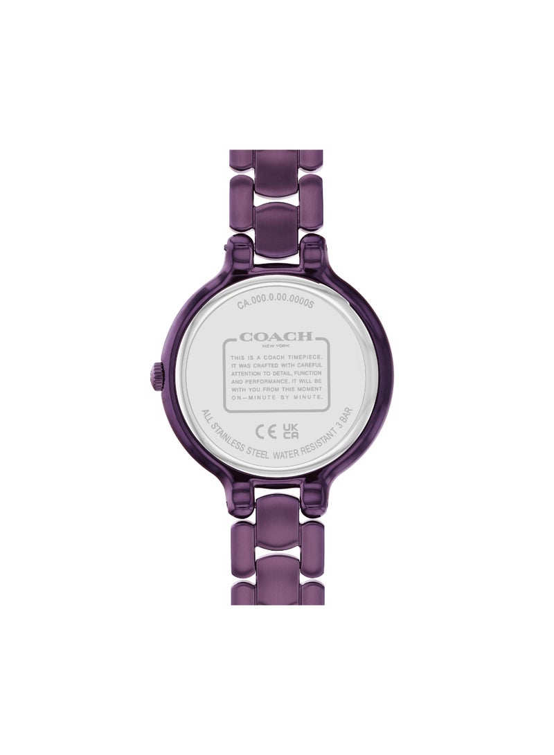 COACH Round Analog Women's Purple Case Watch - 14504353 - Image 3