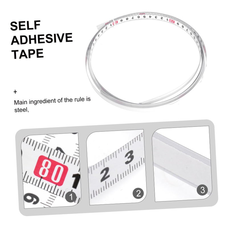 Steel Self Adhesive Metric Scale Ruler With Miter Gauge For Woodworking Bench And Table Saw Wear Resistant Tape Measure With Clear Double Markings For Precise Workshop - Image 4