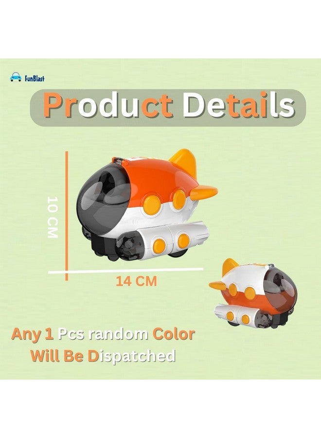 فنبلاست ألعاب فان بلاست إيروسبيس دريمر إيروبلان، عجلات دوارة عالمية 360 درجة، لعبة طائرة مع أضواء وامضة للأطفال من سن 3 سنوات فما فوق، أولاد وبنات (ألوان عشوائية) - Image 2