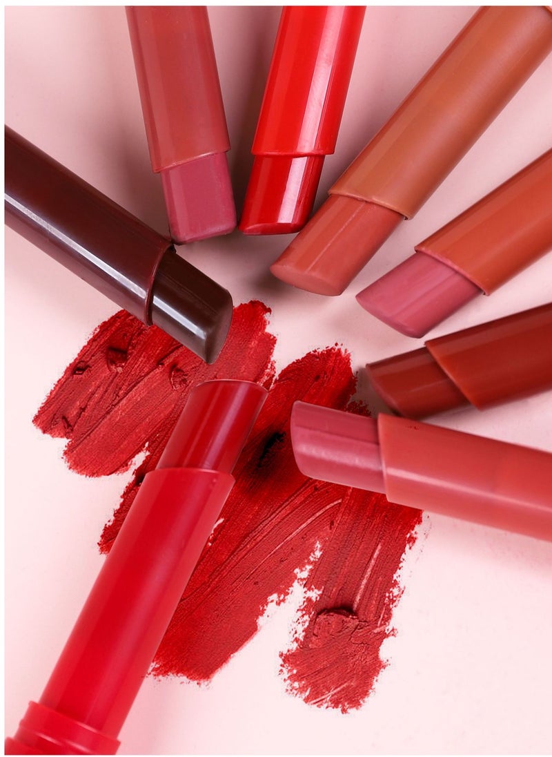 Handaiyan Lipstick Set Matte Liquid 8 Colors Long Lasting Waterproof for Women Highly Pigmented Velvety Nude Super Stay Soft Hydrating & Lightweight Professional Moisturizing Makeup Lips Gift Set  - Image 4