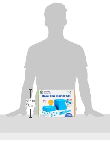Learning Resources Plastic Base Ten Starter Kit - 141 Pieces, Ages 6+ Early Math, Counting, Math Games for Kids, Teacher and Classroom Supplies - Image 3