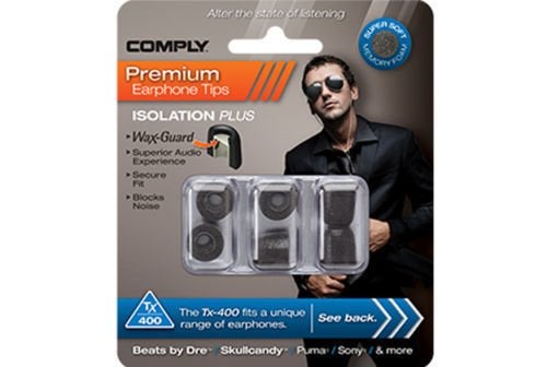 COMPLY سلسلة كومبلاي 400 الأساسية | نصائح أذن بديلة من رغوة الذاكرة لسماعات كامبفاير أوديو، سينهايزر، والمزيد | عزل صوت ممتاز، راحة قصوى، ملاءمة آمنة | تيك ديفندر، أسود، صغير (3 أزواج) - Image 3