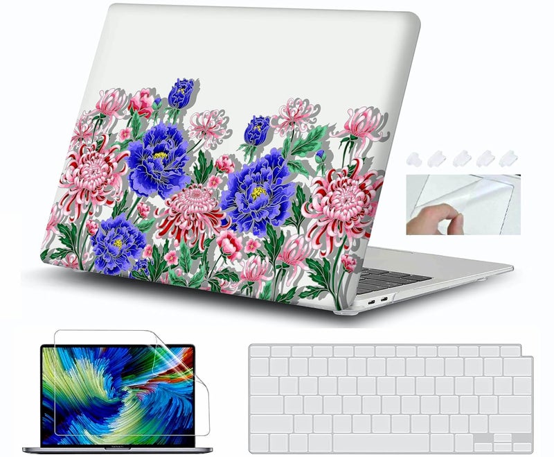 GIOIA BAZAAR Case for MacBook Air 15 inch 2023 2024 Release M3 A3114 M2 A2941 Liquid Retina Display Chip Crystal Clear Case with Liquid Retina Display, Plastic Hard Shell, (Design22) - Image 1
