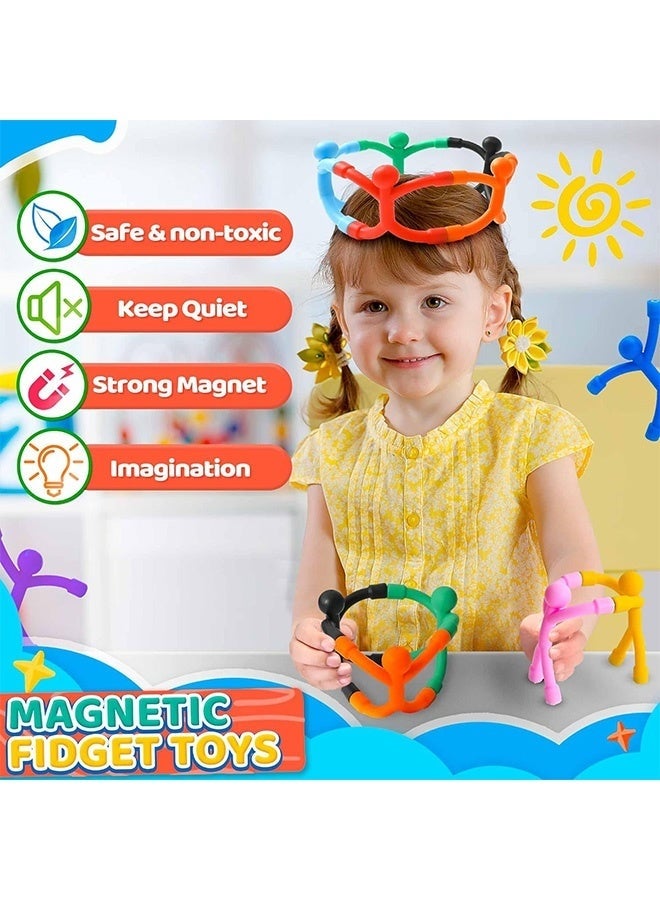 جيفت ٥ قطع من ألعاب السفر المغناطيسية للأطفال الصغار، أنشطة السفر بالطائرة، ألعاب فيدجيت أساسية للأطفال من ٤ إلى ٨ سنوات، ألعاب حسية لرحلات الطرق، مغناطيس ثلاجة للأطفال من ٣ إلى ٨ سنوات. - Image 3