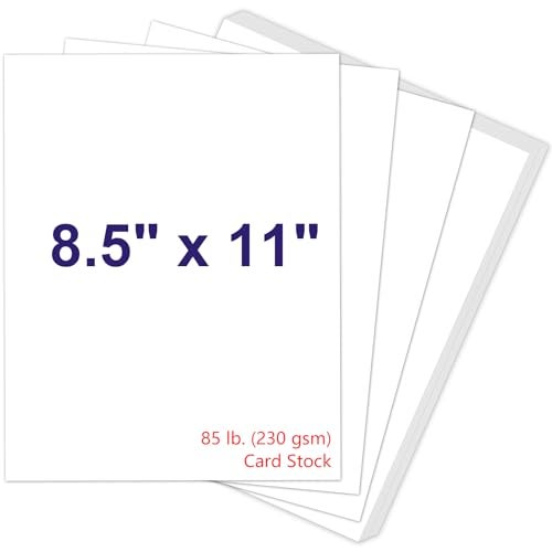 Joyberg White Cardstock 8.5 x 11, 230gsm Cover Cardstock Paper, 85 Lb Heavy Card Stock for Printer, Card Stock Paper for Invitations, Scrapbooking, Crafts, Diy Cards, Decoration, Drawing (30 Sheets) - Image 1
