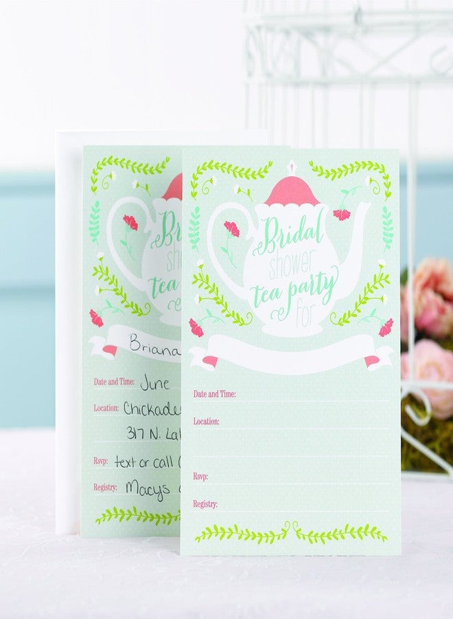 Hortense B. Hewitt 25-Count Bridal Shower Invitations, Tea Time - Image 3