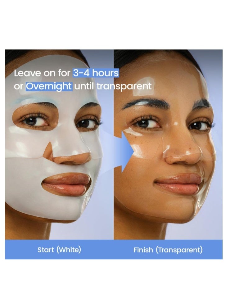 SKYLINE Hydro Cera-nol Real Deep Mask 4 Sheets (34g) | Water-Infused Soothing & Nourishing Face Mask - Image 4