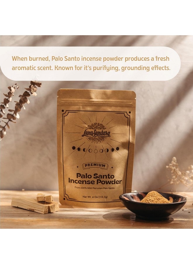 Luna Sundara Luna Sundara Palo Santo Incense Powder from 100% Wild Peruvian Palo Santo 4oz Sustainably Palo Santo Wood Powder for Smudging and Homemade Incense (Powder of Palo Santo (Bursera Graveolens Wood))  - Image 5