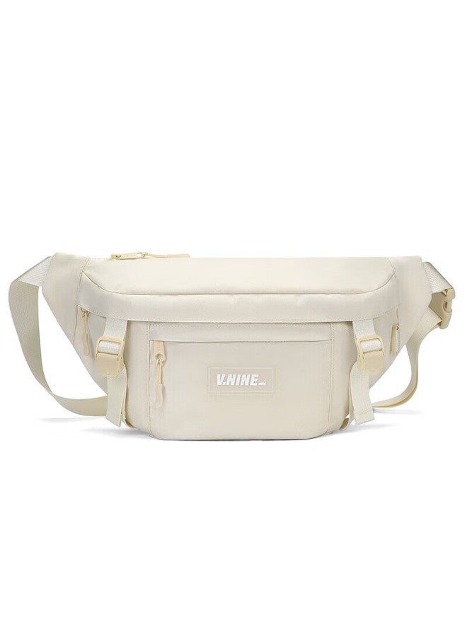 V.nine Shoulder Bag, Large Capacity Chest Bag, Crossbody Bag For Women, Casual Sports Backpack For Men, Sports Waist Pack, Khaki Backpack For Boys - Image 5