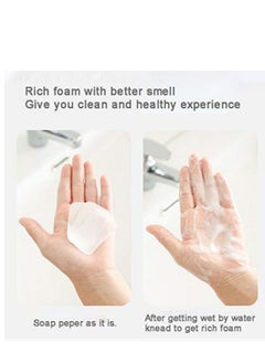 SYOSI 12 Box Antibacterial Soap Paper Sheets in C ute Cat Slid Case, Portable Disposable Antibacterial Nature Foaming Hand Paper Soap Sheet for Hiking, Camping, backpacking  - Image 5