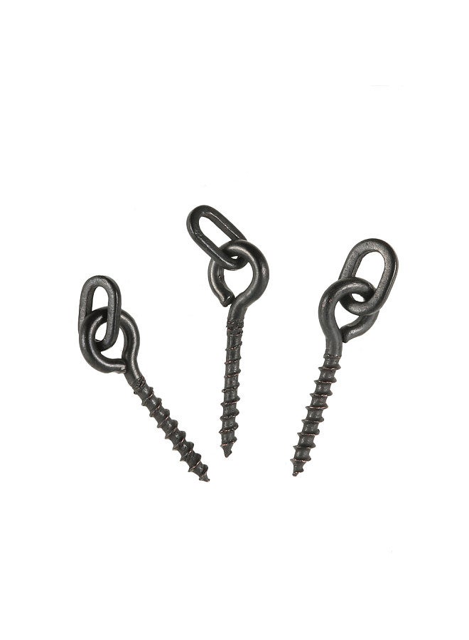 COONOR 100pcs 14mm Boilies Bait Screws with Oval Link Loops Swivel Carp Fishing Terminal Rig Pop Ups Tackle  - Image 5