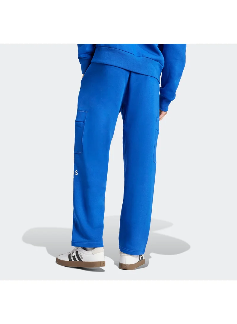 adidas سراويل تدريب رجالية زرقاء مقاس