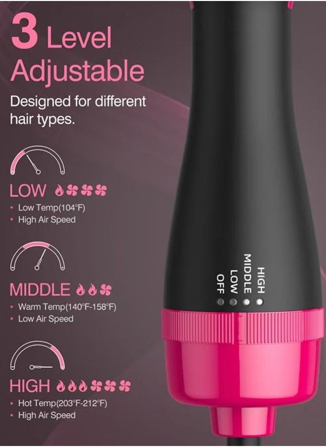 One Step 4-in-1 hair dryer and hot air brush with negative ion for straightening and curling hair  - Image 3