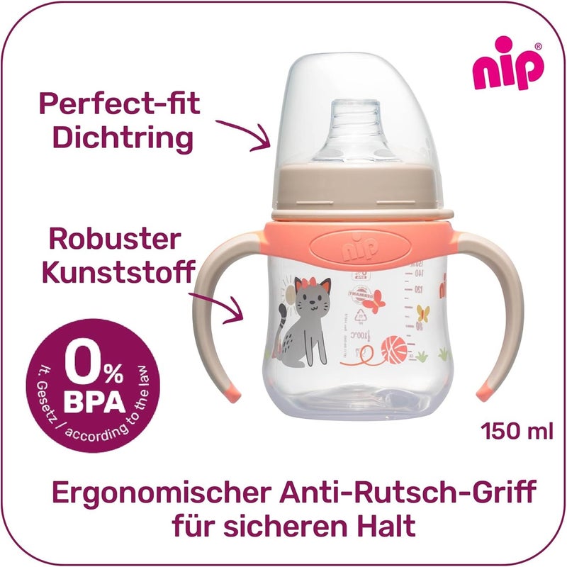 nip Neip Silicone Training Bottle, Strawberry Red, 150ml - Image 3