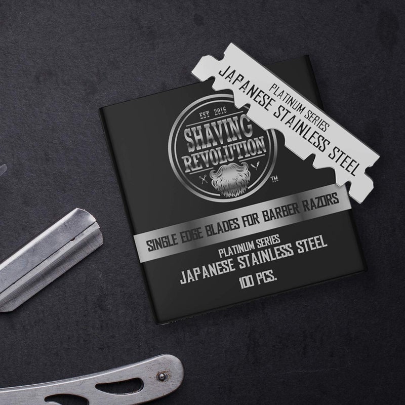 SHAVING REVOLUTION Barber Single Edge Razor Blades - 100 Count Stainless Steel - Image 5