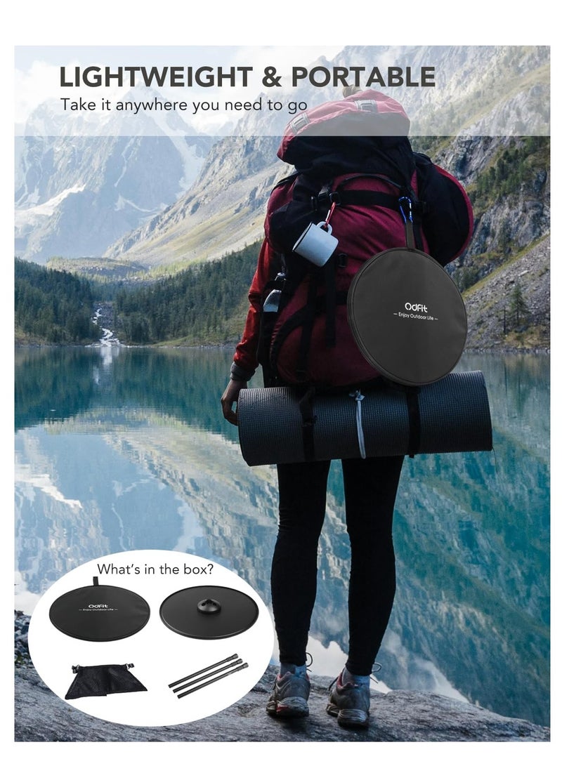 GUDOO طاولة تخييم محمولة قابلة للطي وقابلة للتعديل، صغيرة وخفيفة الوزن للاستخدام الخارجي مع حقيبة شبكية، مثالية للتخييم، الشواء، النزهات، الشاطئ، صيد السمك، التنزه أو للاستخدام الداخلي - Image 3