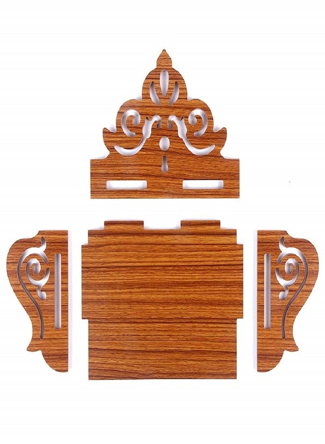 Airiz CRAFTSFY Art and Craft Wooden Beautiful Plywood Mandir Pooja Room Home Decor Office OR Home Temple Wall Hanging Product (White) (Cream) - Image 5