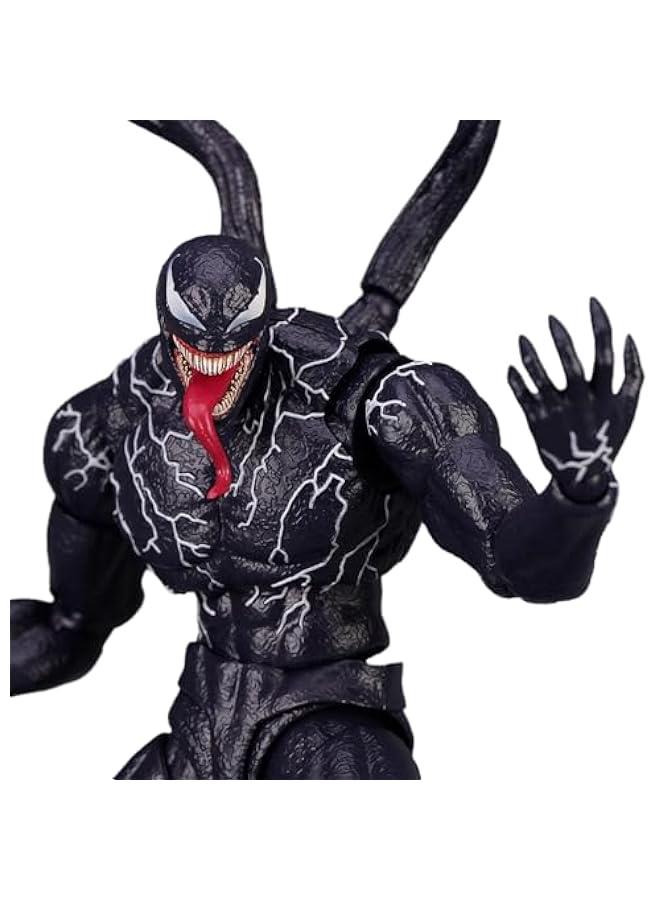 Venom Action Figure Amazing Spiderman Carnage Anime Action PVC Figure Movable Characters Model Statue Toys Desktop Ornaments or Kids Boys Birthday Gift-Venom (Updated Version Venom) - Image 5