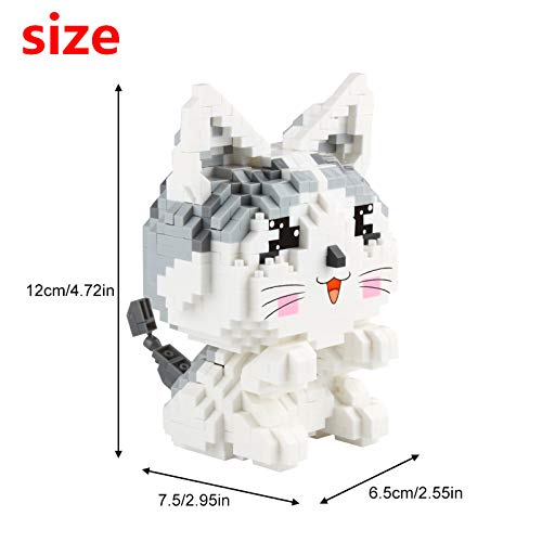 Larcele Cat Micro Building Blocks Pet Mini Building Toy Bricks 868Pieces KLJM02 Model 2284 - Image 5