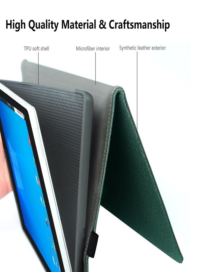 ميجو جراب Megoo Surface Pro 11 لجهاز Microsoft Surface Pro 11/10/9 مقاس 13 بوصة، جراب قابل للتعديل بزوايا متعددة، غطاء واقٍ مع حامل قلم، متوافق مع لوحة مفاتيح Type Cover (أزرق سماوي) - Image 4