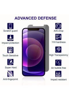 PRIMEEIGHT PRIMEEIGHT iPhone 12 Pro Max Privacy Screen Protector 6.7 Inch Display - Ultra Thin 9H Hardness Tempered Glass iPhone 12 Pro Max Pack of 2 - Easy to Install HD Privacy Screen.  - Image 2