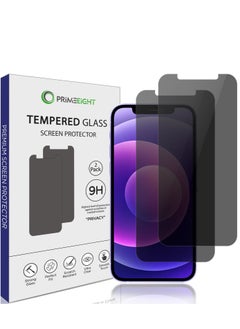 PRIMEEIGHT iPhone 12 Pro Max Privacy Screen Protector 6.7 Inch Display - Ultra Thin 9H Hardness Tempered Glass iPhone 12 Pro Max Pack of 2 - Easy to Install HD Privacy Screen.