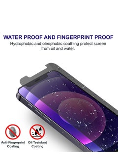 PRIMEEIGHT PRIMEEIGHT iPhone 12 Pro Max Privacy Screen Protector 6.7 Inch Display - Ultra Thin 9H Hardness Tempered Glass iPhone 12 Pro Max Pack of 2 - Easy to Install HD Privacy Screen.  - Image 5