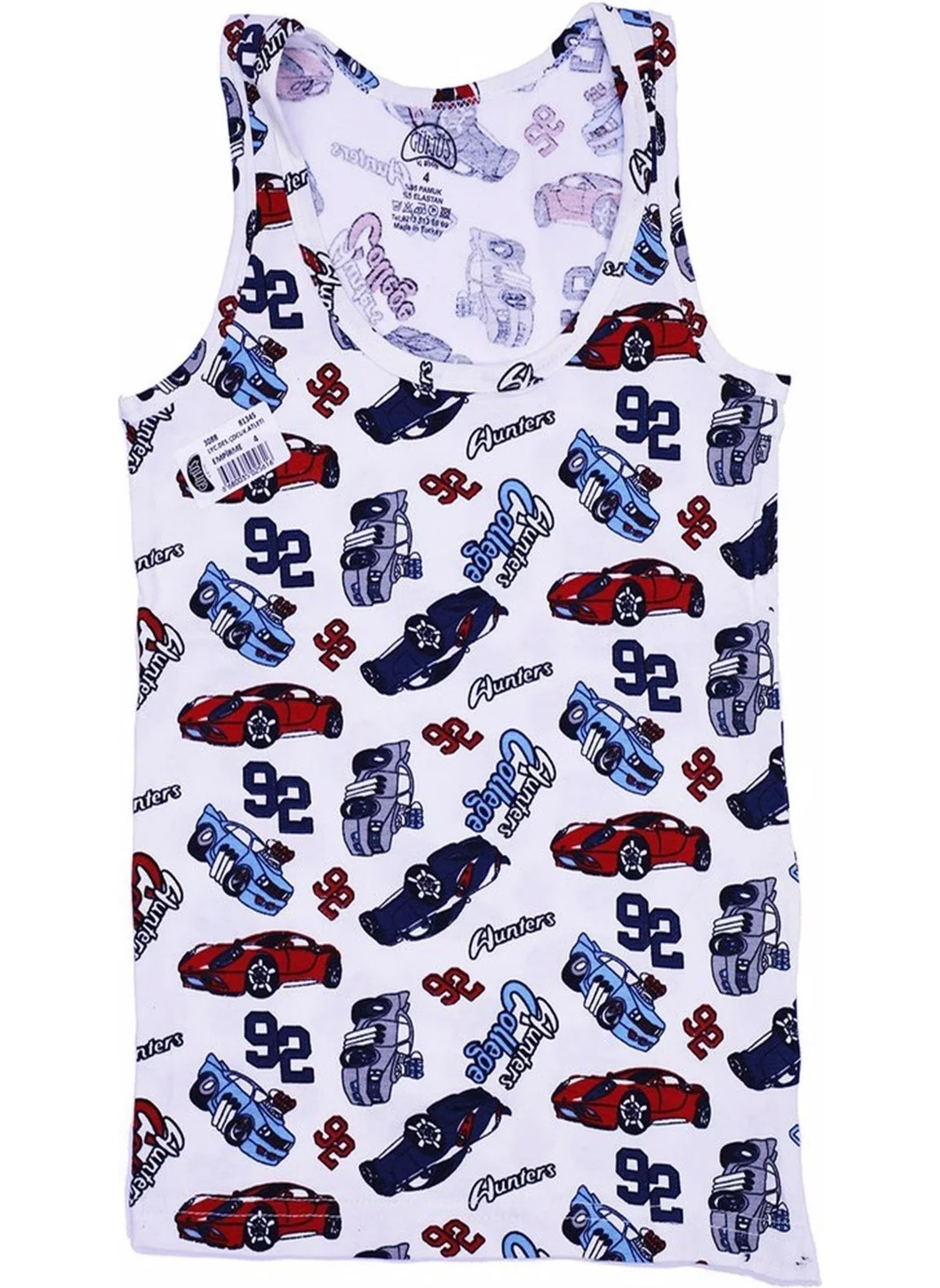 Gümüş Silver Boy Lycra Patterned Undershirt 3088 - 6 Pieces