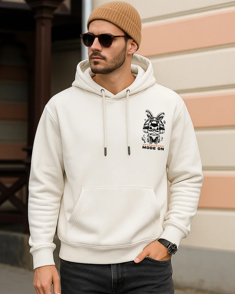 بيواكوف هودي رجالي بيج بطبعة مود أون بقصة واسعة