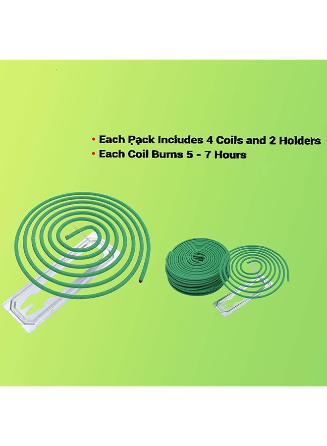 إيروريكس لفائف بخور السترونيلا، كل لفائف يمكن أن تدوم لمدة 5 إلى 7 ساعات، مناسبة للتخييم في الهواء الطلق والفناء والمشي لمسافات طويلة وما إلى ذلك، تحتوي العبوة على 48 لفائف وحاملين لللفائف - Image 5