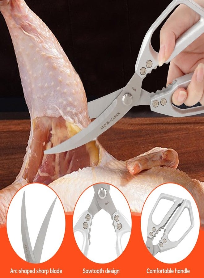 Yonderfume Kitchen Scissors Set Stainless Steel Kitchen Shear Heavy Duty Sharp Poultry Shears Japanese Scissors for Food, Chicken Bones, and Turkey, Dishwasher Safe - Image 5