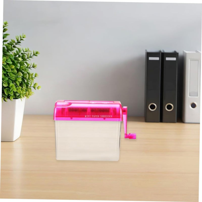 2Pcs Portable Mini Manual Paper Shredder Handheld Desktop Cutter for Home Office Travel - Image 5