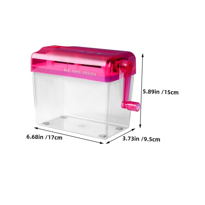 2Pcs Portable Mini Manual Paper Shredder Handheld Desktop Cutter for Home Office Travel - Image 3