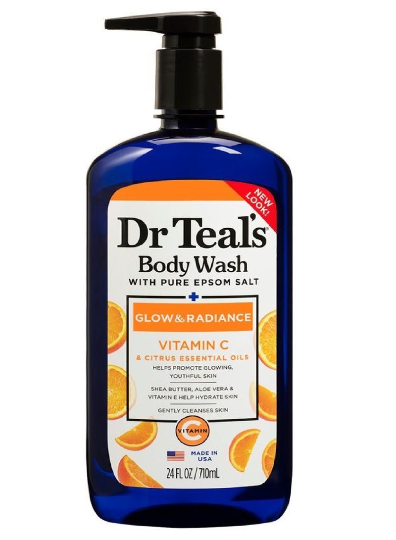 Dr. Teals DR.TEALS VITAMIN C & CITRUS ESSENTIAL OILS BODY WASH 710ML