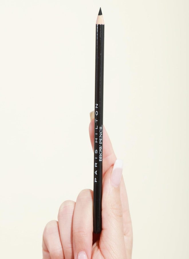 Paris Hilton Eyebrow Makeup Kit - Waterproof Brow Palette with Powder, Pencil, Highlighter, Spoolie & Tweezer - Professional Eyebrow Shaping Kit for Women - Natural Look - 5 pcs - Image 5