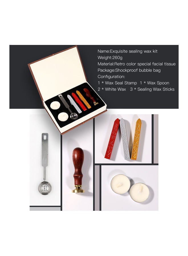 NIBEMINENT Classic Wax Stamp with Sealing Stick Kit for Cards Envelopes Invitations Wedding Letters Multicolour - Image 2