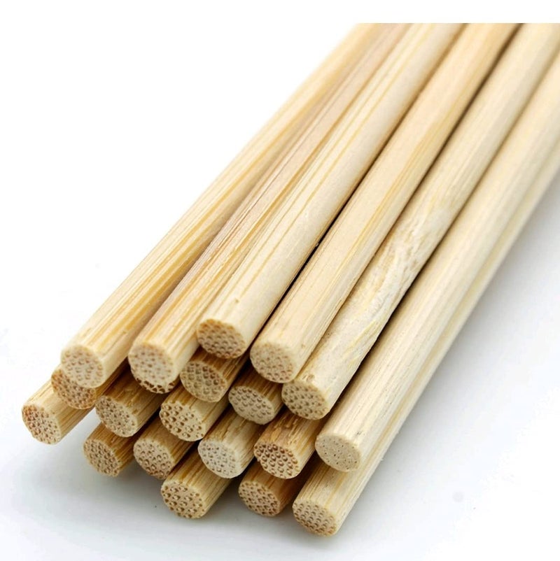 Imprint عصي خشبية دائرية الشكل بطول 8 سم لون طبيعي 200 قطعة - Image 4