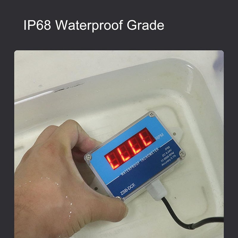 LED Digital Motor Tachometer Precision Machined Speed Gauge for Ship Mechanical Equipment for Wide Application - Image 3