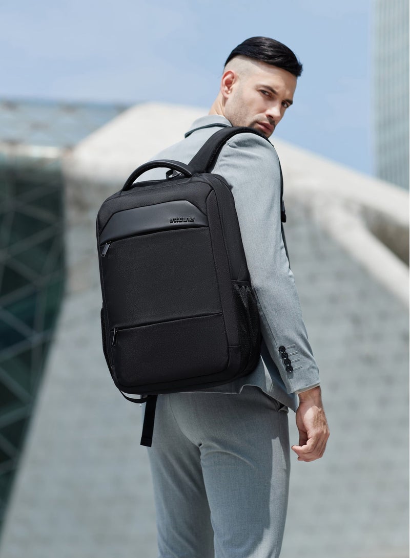 ARCTIC HUNTER Casual Daypack Durable Water Resistant 23 L Computer Bag with Luggage Carry Strap and Anti-Theft pockets for Men and Women, B00111C, Black - Image 2