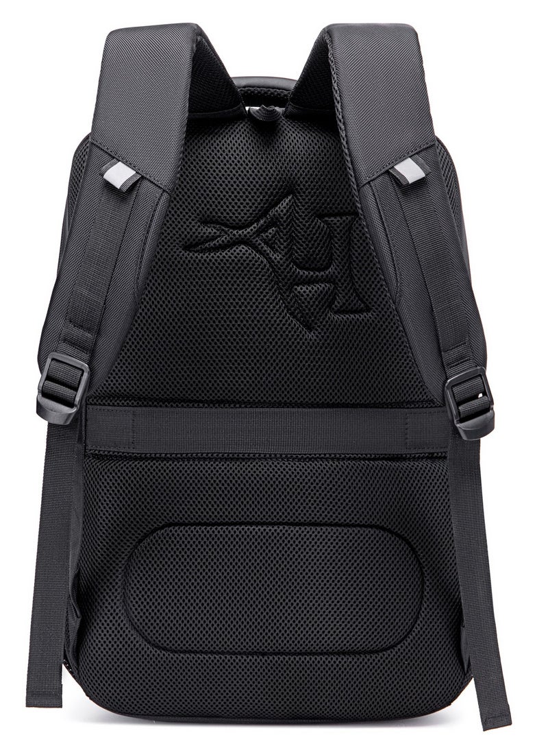ARCTIC HUNTER Casual Daypack Durable Water Resistant 23 L Computer Bag with Luggage Carry Strap and Anti-Theft pockets for Men and Women, B00111C, Black - Image 4