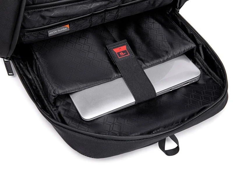 Arctic Hunter  Casual Daypack Durable Water Resistant 23 L Computer Bag with Luggage Carry Strap and Anti-Theft pockets for Men and Women, B00111C, Black  | Best Price UAE