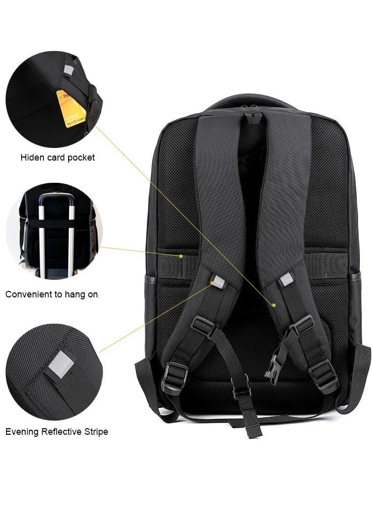 Arctic Hunter  Casual Daypack Durable Water Resistant 23 L Computer Bag with Luggage Carry Strap and Anti-Theft pockets for Men and Women, B00111C, Black  | Best Price UAE