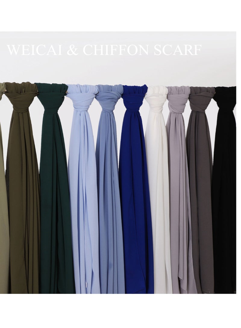 KUYING NewPearl Chiffon Scarf - Image 2