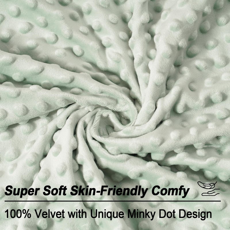 بي أتش إف PHF Minky Dot Throw Pillow Cover 24 "" × 24 "" 2 Pack Soft Minky Minky Bubble real Velvet Cushion Cover No Insert Home Discorative shams shell for bed sofa sage sage sage - Image 4